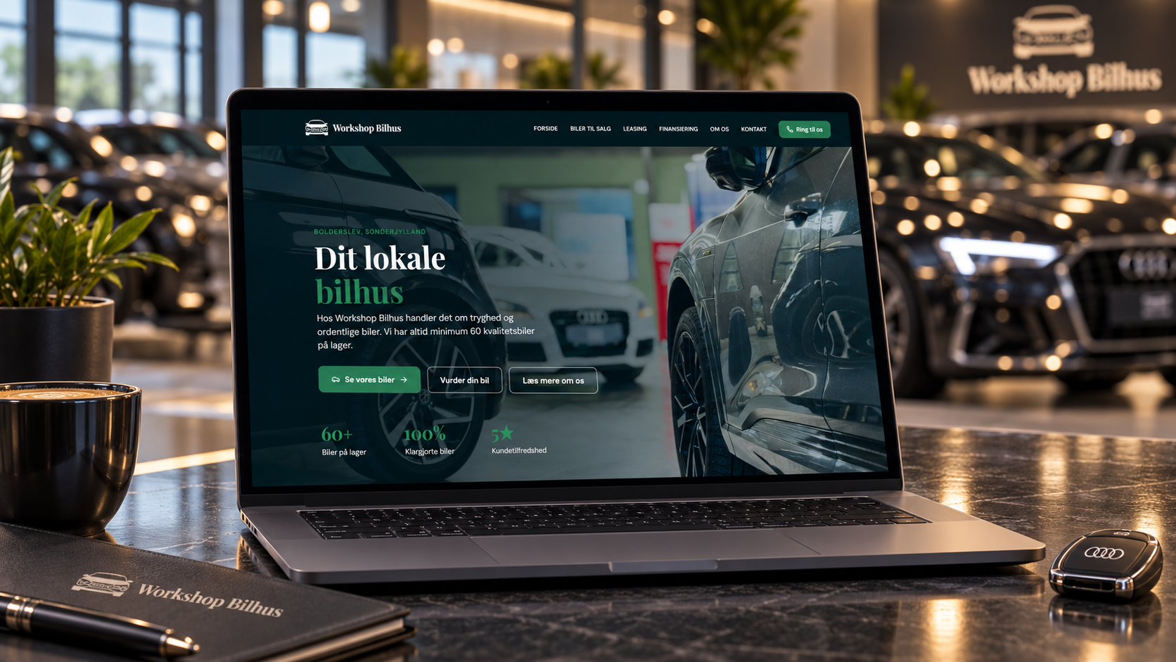 Workshop Bilsalg — hjemmeside lavet af FREMDRFT